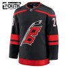Maillot de Hockey Carolina Hurricanes Fanatics Premium Sebastian Aho 2024-25 Noir Domicile - Enfant